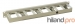 Органайзер (металлический), полукольцо, глуб.80 мм, 19" 1U, серый